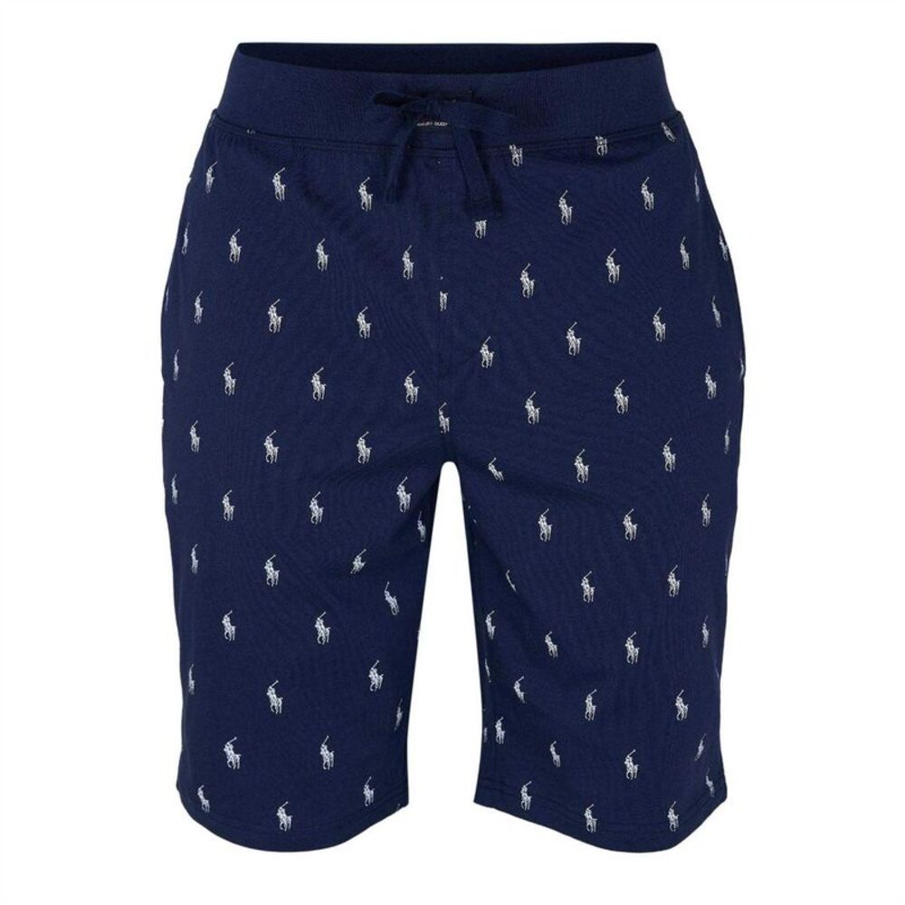 Ralph Lauren Mens Cotton Jersey Lounge Shorts / Navy